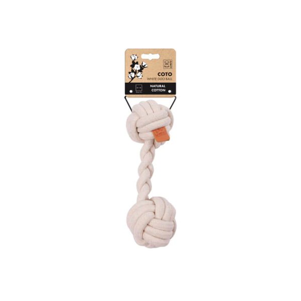 M-Pets Coto Doble Bola Trenzada - Juguete para Perro