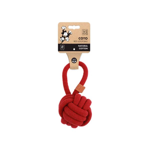 M-Pets Coto Bola Trenzada con Asa - Juguete para Perro