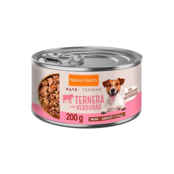Nature’s Variety Paté Ternera Adulto Mini - Comida Húmeda para Perros