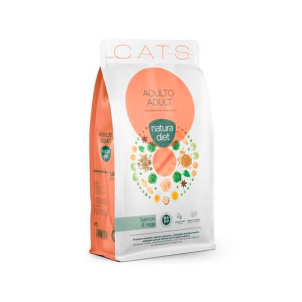 Natura Diet Adult Salmón y Vegetales - Pienso para Gato