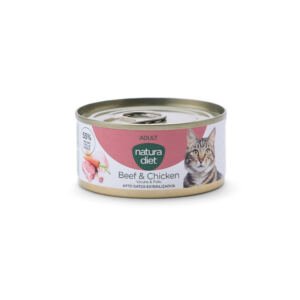 Natura Diet Adult Vacuno y Pollo Paté - Comida Húmeda para Gato