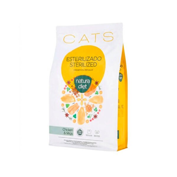 8437020634625 Natura Diet Sterilized Pollo y Vegetales - Pienso para Gato