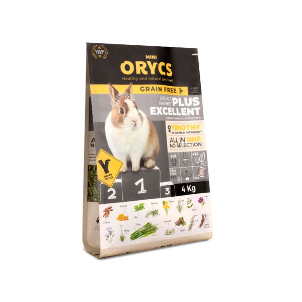 Adult-Rabbit-Plus-Excellent-Grain-Free-Miniorycs-pienso-conejos_8437015318356 Orycs Adult Plus Prevent Grain Free - Alimento para Roedores
