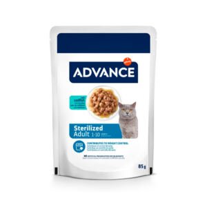 Advance Adult Esterilizados Bocaditos Bacalao - Comida Húmeda para Gato_85g_8410650564487 Advance Adult Esterilizados Bocaditos Bacalao - Comida Húmeda para Gato