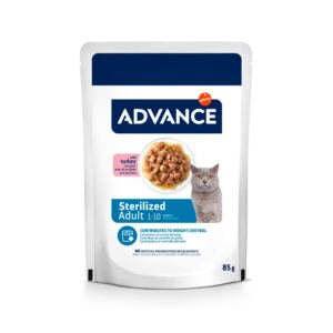 Advance Adult Esterilizados Bocaditos Pavo - Comida Húmeda para Gato_85g_8410650564470 Advance Adult Esterilizados Bocaditos Pavo - Comida Húmeda para Gato