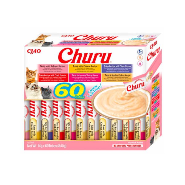 Churu CAT Variedades Atún 60x14g - Snack para Gato