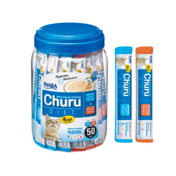 Churu Vet Diet Cat Atún y Pollo 50x14g - Snack para Gato