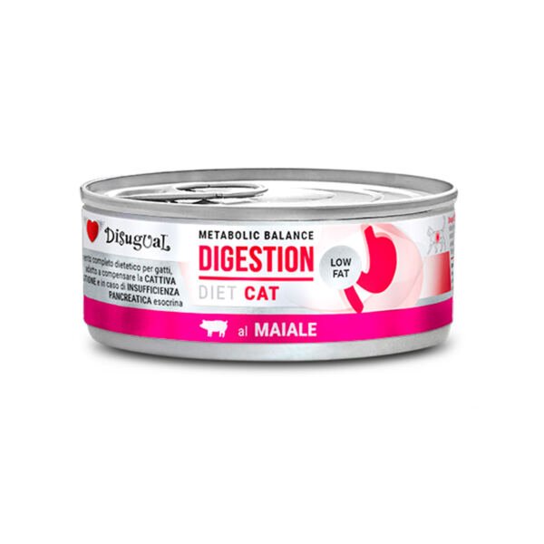 Disugual Diet Cat Digestion Low Fat de Cerdo - Comida Húmeda para Gato