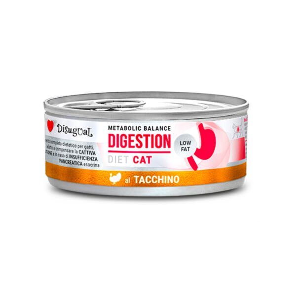 Disugual Diet Cat Digestion Low Fat de Pavo - Comida Húmeda para Gato