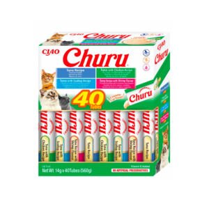 Churu Cat Variedades de Atún con Marisco 40x14g - Snack para Gato