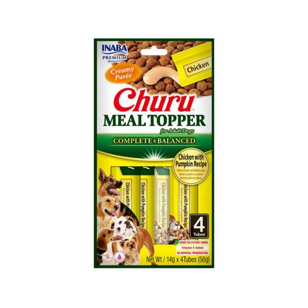 Churu Meal Topper Pollo con Calabaza - Snack para Perro