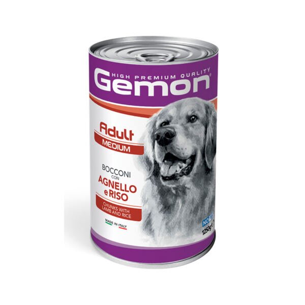 Gemon Medium Paté Cordero y Arroz - Comida Húmeda para Perro