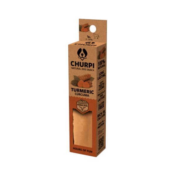 Churpi Barrita Natural Cúrcuma Himalaya Leche de Yak - Snack para Perro