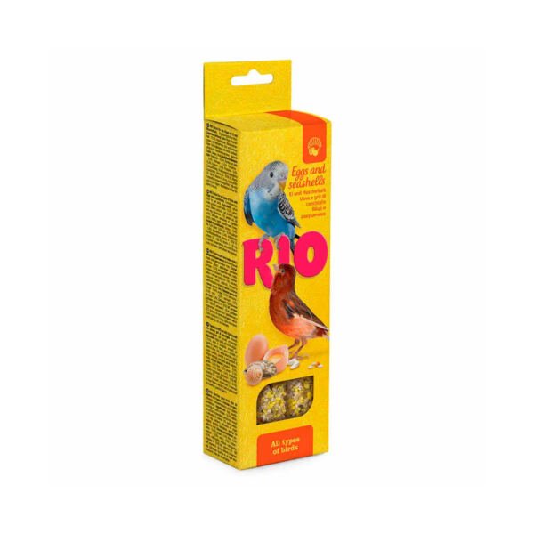 RIO - Barritas con Concha de Ostras, Huevos y Miel para Todo Tipo de Pájaros