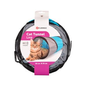 5400585067354_1 Flamingo Túnel Gris y Azul - Juguete para Gato