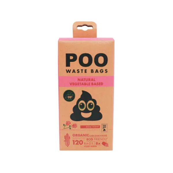 M-pets Bolsas Higiénicas Poo Rosa - Higiene para Perro