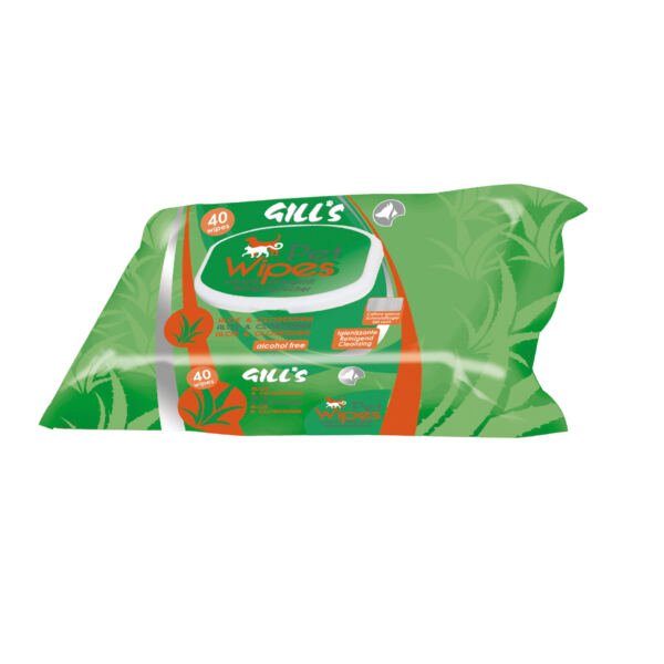 8023222165069 Gill´s Toallitas Aloe y Clorhexidina - Higiene para Perro y Gato