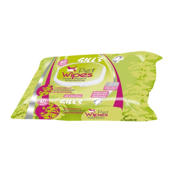 8023222166738 Gill's Toallitas Higiénicas Citronella - Higiene para Perro y Gato
