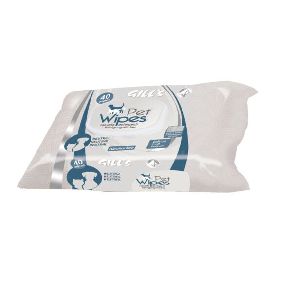 Gill´s Toallitas Higiénicas Neutro Pieles Delicadas - Higiene para Perro y Gato
