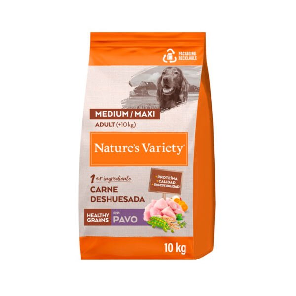 8410650597867_10kg_Nature's Variety Healthy Grain Adult Medium-Maxi Pavo - Pienso para Perro Nature's Variety Healthy Grain Adult Medium/Maxi Pavo - Pienso para Perro