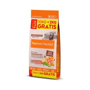 8410650691480_10+2kg_Nature's Variety No Grain Adult Medium-Maxi Salmón - Pienso para Perro Nature's Variety No Grain Adult Medium/Maxi Salmón - Pienso para Perro