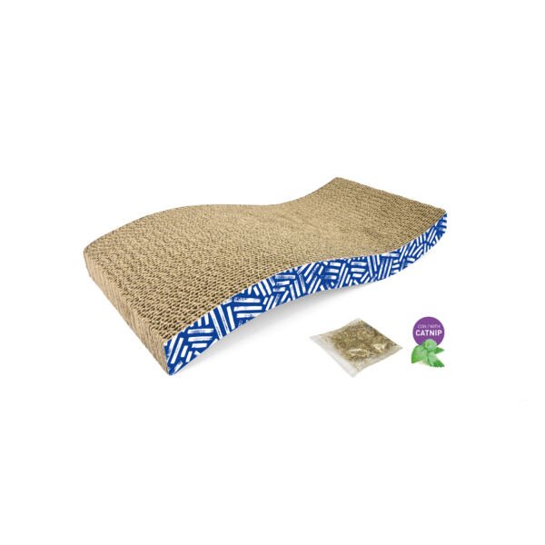 8427458041652 Nayeco Ecoline Rascador Cartón Ola con Catnip - Accesorio para Gato
