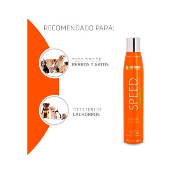 Artero Champú en Seco Speed - Higiene para Perro y Gato
