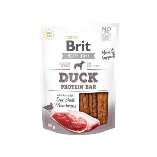 8595602543755 Brit Jerky Protein Bar de Pato - Snack para Perro