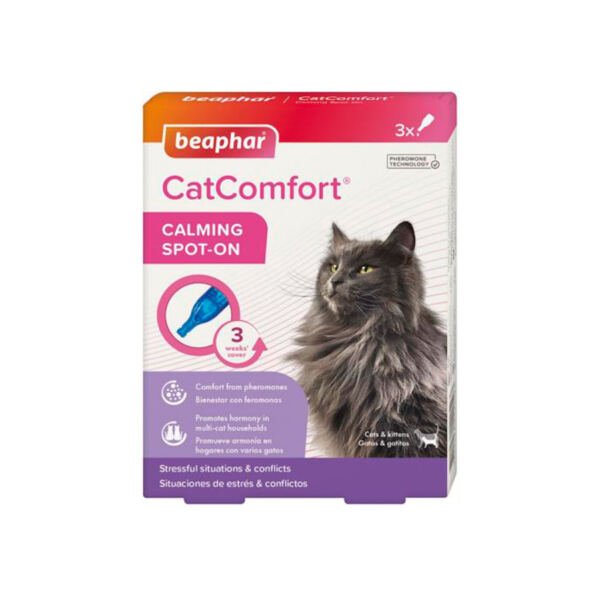 8711231122523 Beaphar CatComfort Pipetas Calming Spot-On - Salud para Gato