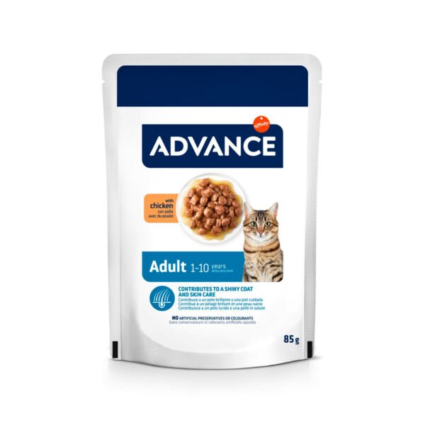 Advance Adult Bocaditos Pollo - Comida Húmeda para Gato_85g_8410650564463 Advance Adult Bocaditos Pollo - Comida Húmeda para Gato