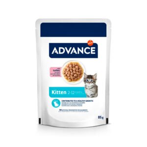 Advance Kitten Pavo - Comida Húmeda para Gatito_85g_8410650564456 Advance Kitten Pavo - Comida Húmeda para Gatito