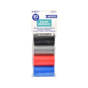 Nayeco Bolsas Higiénicas 4 Rollos Colores Surtidos – Especial para Perro_8427458844000 Nayeco Bolsas Higiénicas Colores Surtidos - Higiene para Perro