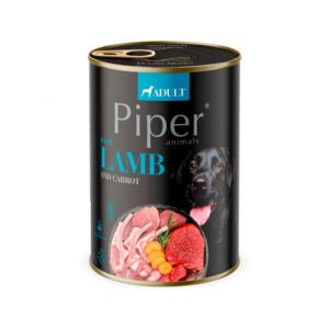 Piper-Lata-Cordero-Zanahoria-Arroz-Integral-Perros Piper Lata Paté Adulto Cordero con Zanahoria - Comida Húmeda para Perro
