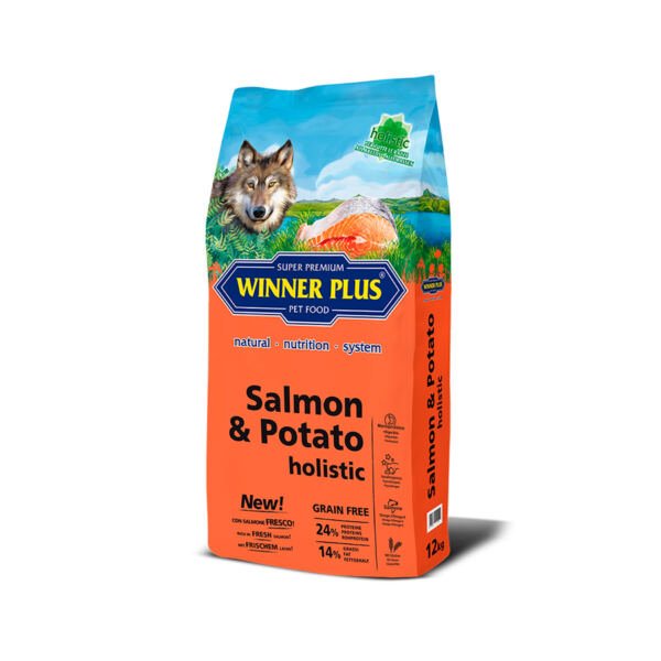 WP-Salmon-Potato-holistic-12kg_4055572151120 Winner Plus Salmón y Patata Holístico - Pienso para Perro
