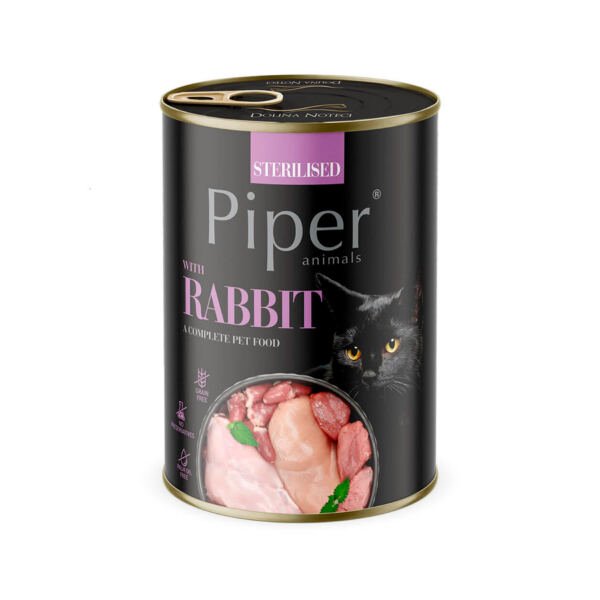 piper-alimento-en-pate-para-gato-adulto-conejo Piper Lata Paté Adulto Conejo - Comida Húmeda para Gato Esterilizado