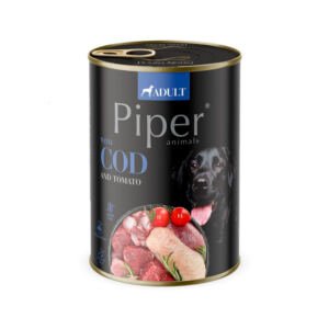 piper-alimento-en-pate-para-perro-adulto-bacalao Piper Lata Paté Adulto Bacalao y Tomate - Comida Húmeda para Perro