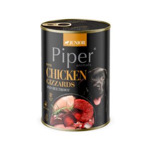 piper-junior-alimento-en-pate-para-perros-mollejas-de-pollo-y-arroz-integral Piper Lata Paté Junior Molleja de Pollo - Comida Húmeda para Cachorro