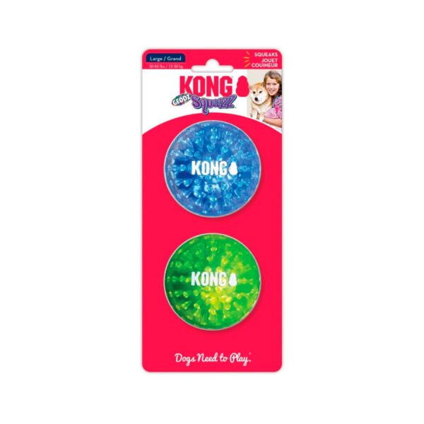 Kong Squezz Geozd 2 Balls - Juguete para Perro