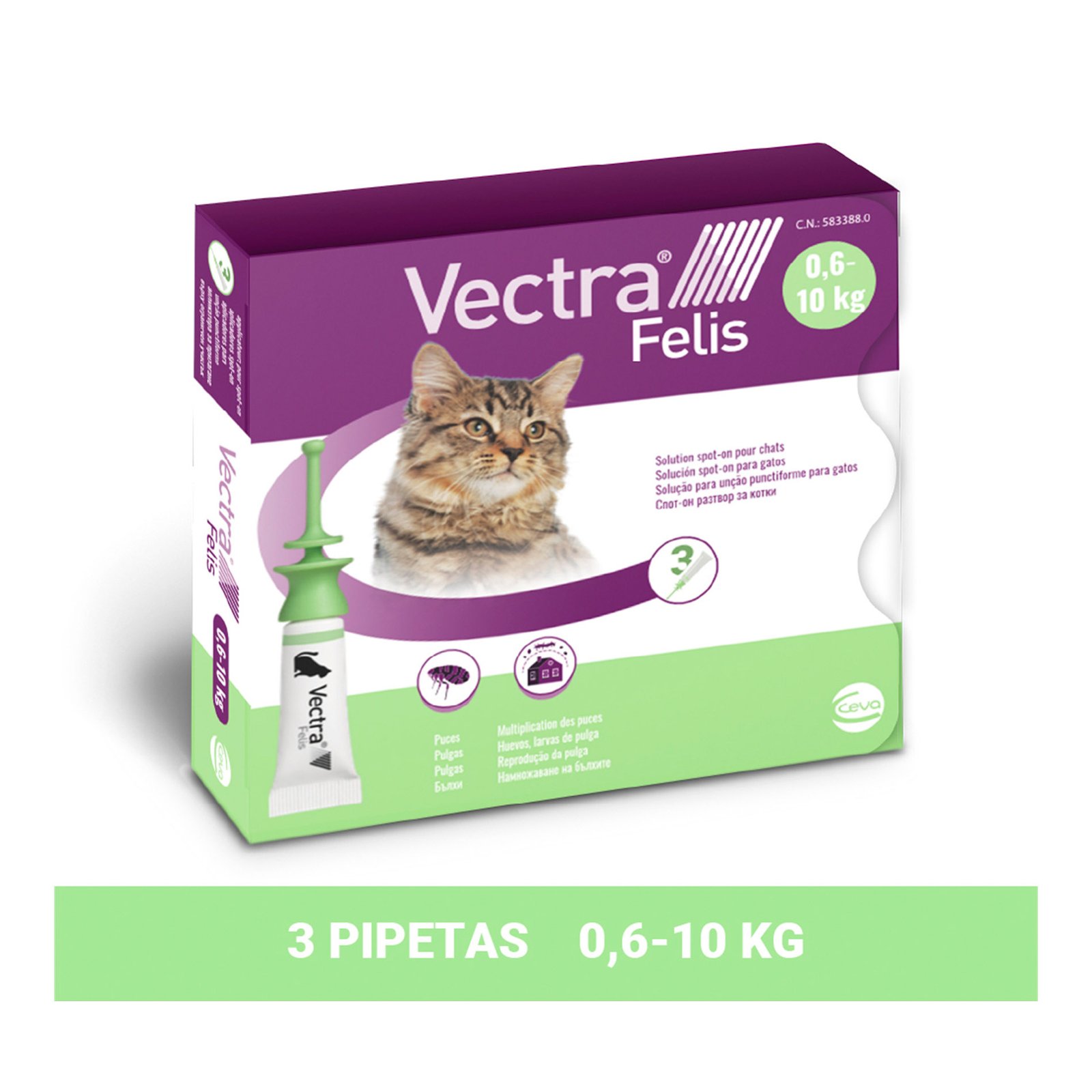 Pipeta Vectra 3D – Antiparasitario para Gato