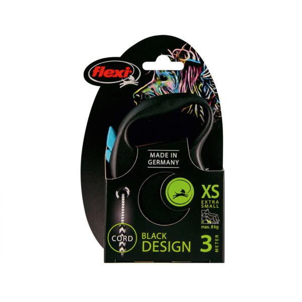 Flexi Black Design Correa Retráctil - Accesorio para Perro