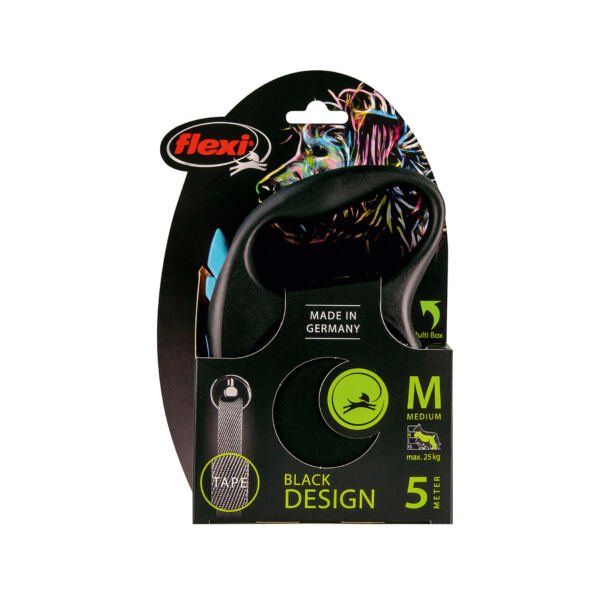 Flexi Black Design Correa Retráctil - Accesorio para Perro