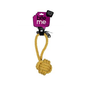 Bite Me Pelota Cuerda con Asa - Juguete para Perro