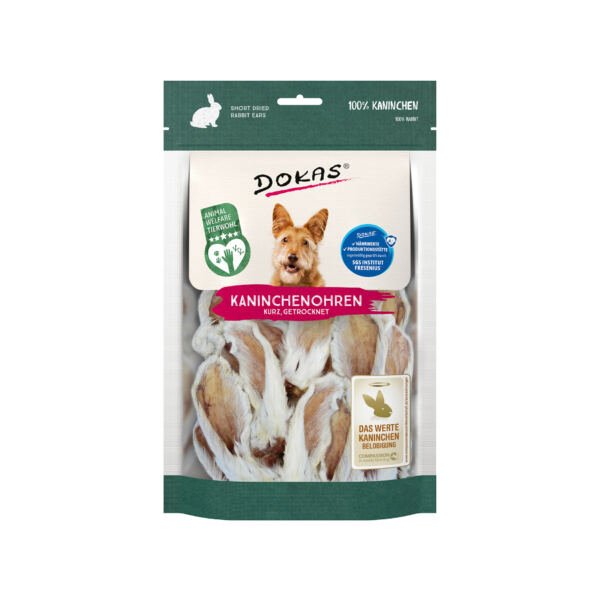 4251276203459 Dokas Orejas de Conejo con Pelo - Snack para Perro