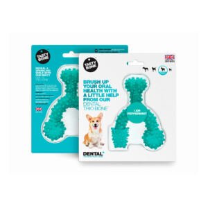 5060006746741 Tasty Bone Mordedor Trio Sabor Menta - Juguete para Perro