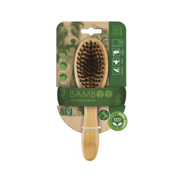 6953182738404 M-Pets Bamboo - Cepillo para Perro y Gato