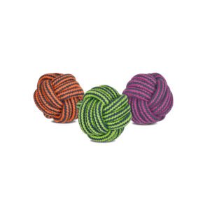 Nayeco Pelota Cuerda Dental Bicolor - Juguete para Perro