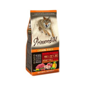 Primordial Adult Búfalo y Caballa Grain Free – Pienso para Perro