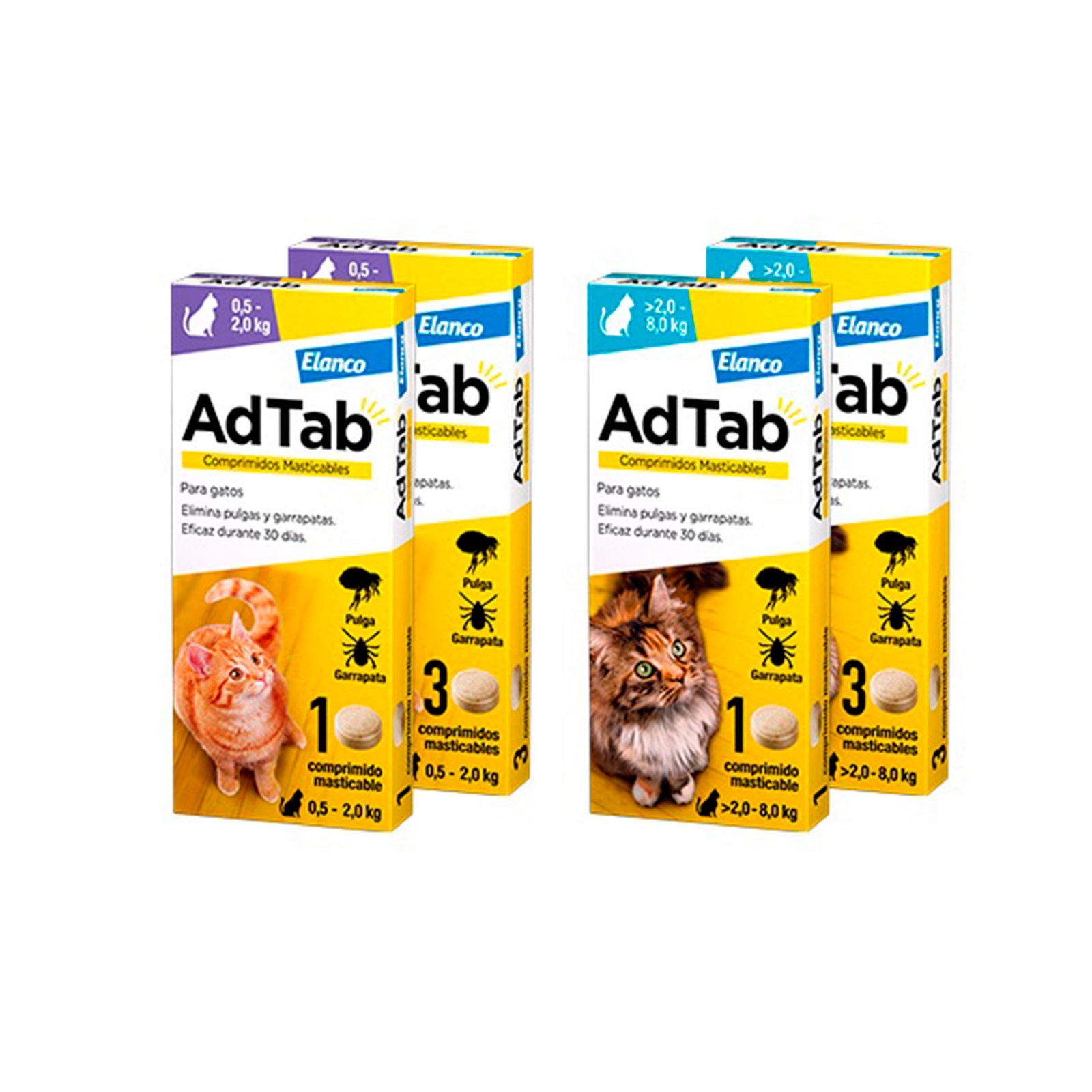 AdTab Comprimido Masticable – Antiparasitario para Gato