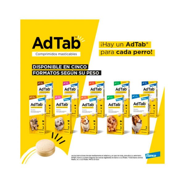 comprimidos-masticables-adtab-para-perros (3) AdTab Comprimido Masticable - Antiparasitario para Perro