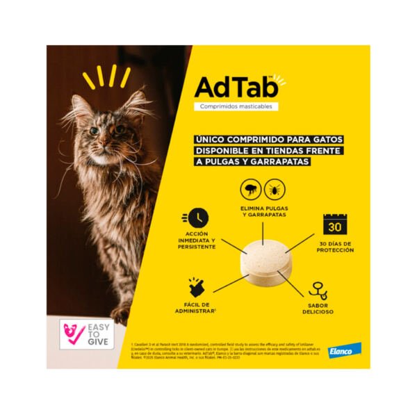 new_comprimidos_gatos_elanco_adtab_masticables_ADT87001_M_1 AdTab Comprimido Masticable - Antiparasitario para Gato